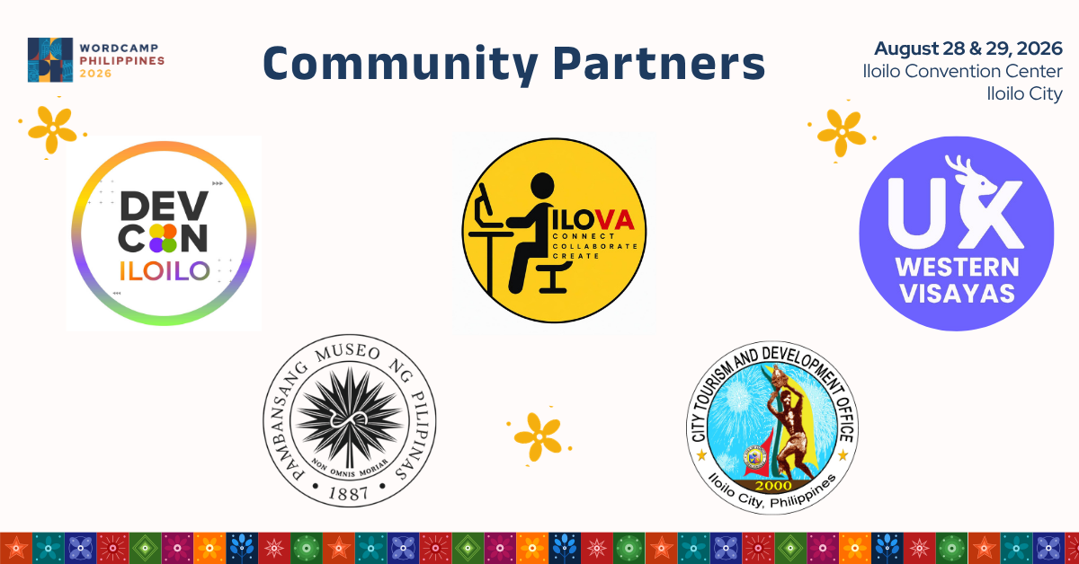 WordCamp Philippines 2026 Community Partners